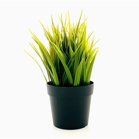 New 2x IKEA Fejka Artificial Potted Wheat Grass Plant Indoor/Outdoor 4" - Picture 4 of 5